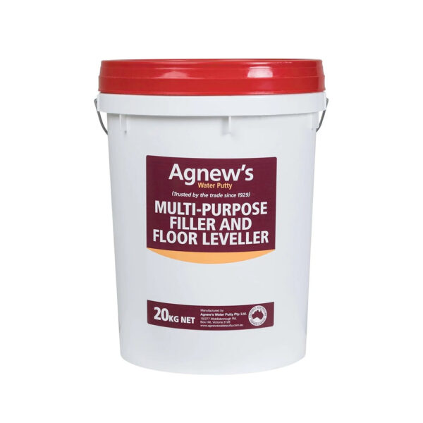 High-quality multi-purpose filler for wood, fibro, render, concrete and plasterboard surfaces. 20kg tub.