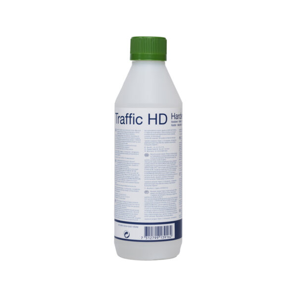 Bona Traffic Hardener – crosslinker for Bona Traffic finishes. Boosts durability, scratch resistance & chemical protection for high-traffic timber floors.