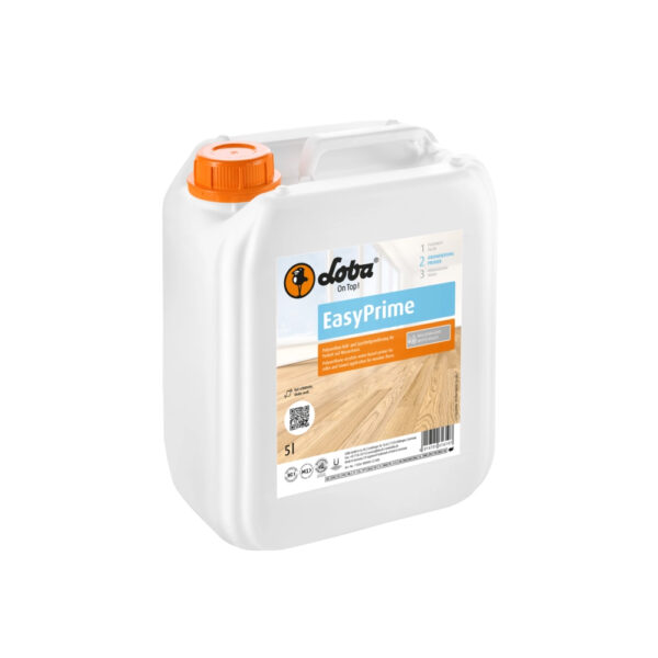 Loba EasyPrime is a water-based primer for roller and trowel application for wooden floors.