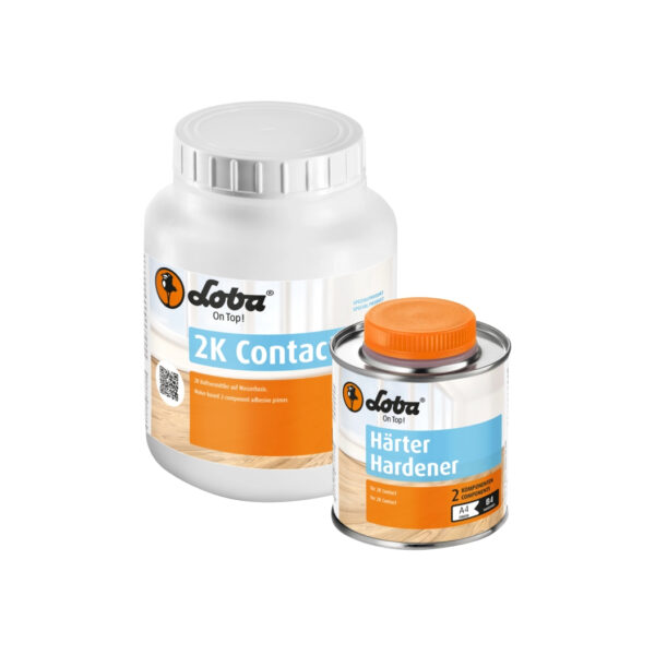 Loba 2K Contact is Water-based 2-component adhesive primer.