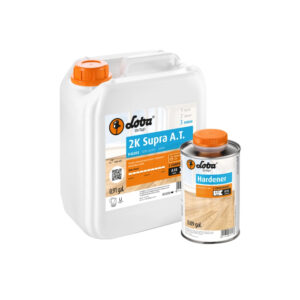 Loba 2K Supra A.T timber coating with hardener