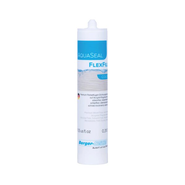 Berger-Seidle's AquaSeal® FlexFill Acrylic Joint Filler is the silicone-free joint-filler on acrylate basis for sealing wood-floor joints