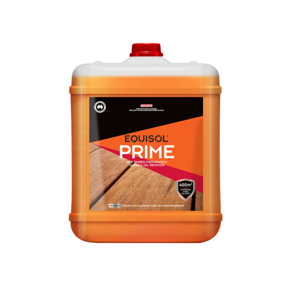 EQUISOL PRIME PREPARES NEW AND UNSEASONED TIMBER FOR COATING OR REMOVES OLD OIL COATINGS