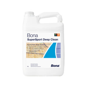 Bona SuperSport DeepClean is a Commercial Timber Sports Flooring Cleaner to remove scuff marks and dirt. Sports floor timber maintenance product.