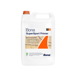 Bona SuperSport Primer is a 1-component waterborne primer for untreated wood sports floors.