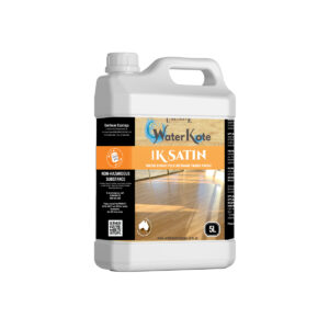 WaterKote 1K Satin is a one-pack, water-based polyurethane timber floor coating.