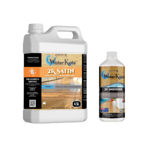 WaterKote 2K Satin is a hardwearing, two-component water-based polyurethane floor coating.