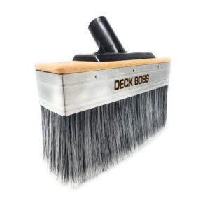 Perdura Deck Boss deck brush – 175mm wide professional brush for fast staining and coating of timber and concrete surfaces.