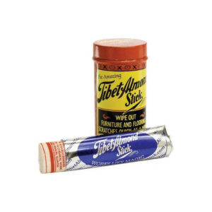 Conceal timber floor scratches with the Tibet Almond Stick. Quick, no-tools repair for wood floors, parquet & light timber tones.
